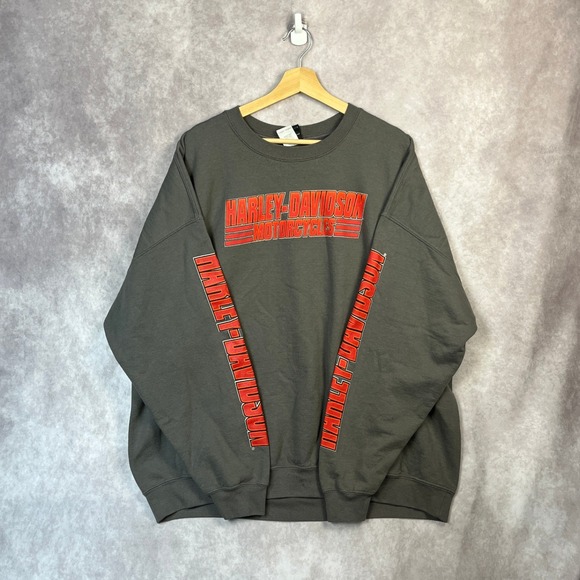 Harley Davidson Motorcycles Gray Crewneck 2XL Sweatshirt South Carolina - Picture 1 of 5